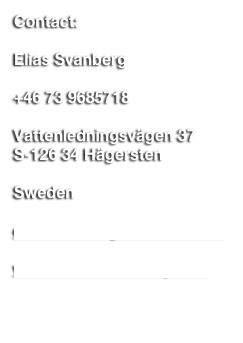 Contact:&#10;&#10;Elias Svanberg&#10;&#10;+46 73 9685718&#10;&#10;Vattenledningsvägen 37&#10;S-126 34 Hägersten&#10;&#10;Sweden&#10;&#10;eliassvanberg@hotmail.com&#10;&#10;www.ensembleantique.se&#10;&#10;